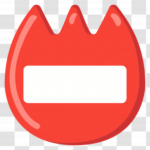 Name Badge Emoji - Red Name Tag Label Transparent PNG
