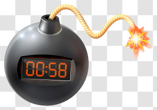 Timer Bomb - Bomb Timer With Countdown Transparent PNG