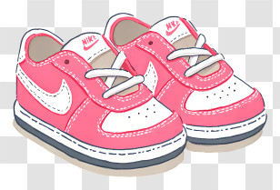 Baby Sneakers - Cute Baby Shoes Illustration Transparent PNG