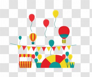 Freefall Amusement Park Euclidean Vector - Ferris Wheel - Color Balloon Stripe Flag Life Circle Transparent PNG