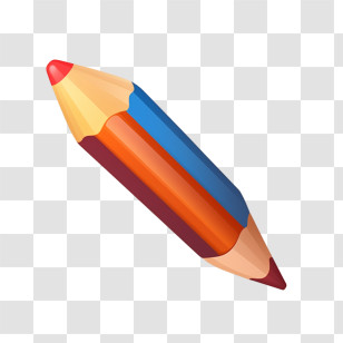 Crayon - Bright Dual-Colored Pencil For Drawing Creativity Transparent PNG