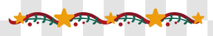 Line Art Waves - Stars And Garland Decoration Transparent PNG