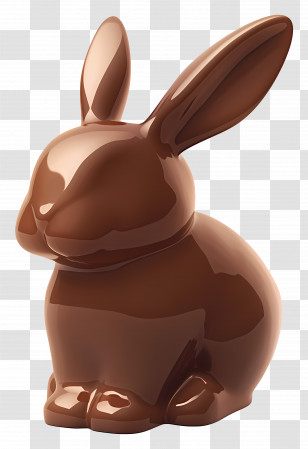 Chocolate Bunny - Chocolate Bunny For Easter Treats Transparent PNG