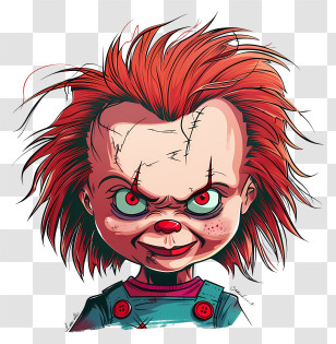 Chucky - Illustration Of Chucky The Doll Transparent PNG