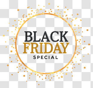 Black Friday Special - Black Friday Special Gold Badge Transparent PNG