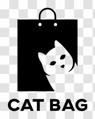 Cat Bag Logo - Cat Bag Logo Transparent PNG