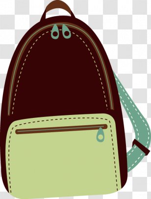Handbag Euclidean Vector - Brown - Backpack Transparent PNG