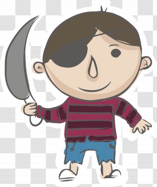 Clip Art - Cool - Vector Cartoon Pirate Transparent PNG