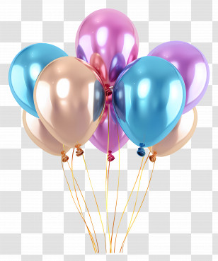 Party Balloons - Colorful Balloons For Celebration Transparent PNG