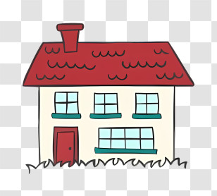 House - Small Cute Doodle House Transparent PNG