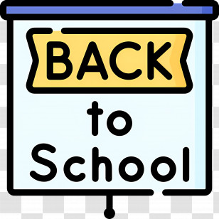 Back To School - Illustration Of Back To School Sign Transparent PNG
