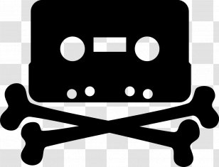 Jolly Roger Compact Cassette Piracy Clip Art - Cliparts Transparent PNG