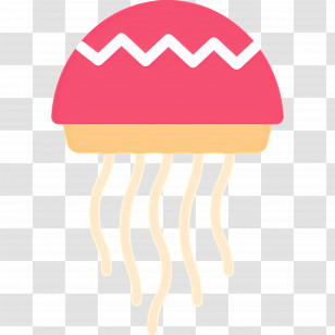 Jellyfish - Cute Jellyfish Illustration Transparent PNG