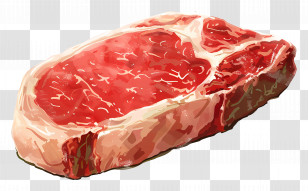 Raw Steak - Marbled Raw Steak For Cooking Transparent PNG