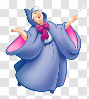 Fairy Godmother - Fairy Godmother With Magic Wand Illustration Transparent PNG