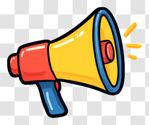 Megaphone Icon - Colorful Megaphone Cartoon Transparent PNG
