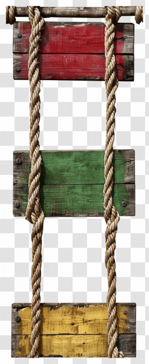 Wooden Frames - Rustic Wooden Signs With Rope Transparent PNG