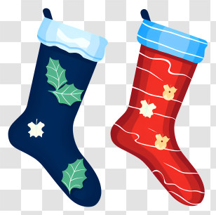 Holiday Socks - Colorful Christmas Stockings For Holiday Season Transparent PNG