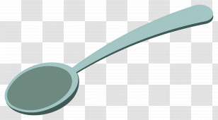 Spoon - Blue Spoon Illustration Transparent PNG