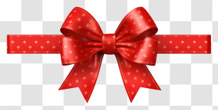 Red Ribbon - Red Ribbon Bow Decoration Transparent PNG