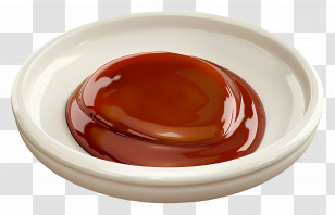 Sauce Soja - Brown Sauce In A White Dish Transparent PNG