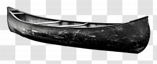 Canoe - Black Canoe Illustration For Outdoor Adventures Transparent PNG