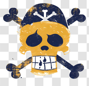 One Piece Jolly Roger - Pirate Skull And Crossbones Symbol Transparent PNG