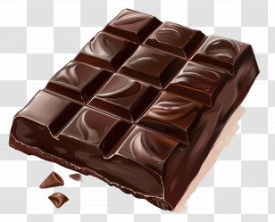 Chocolate Bar - Dark Chocolate Bar Transparent PNG