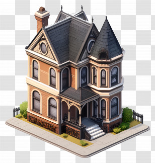 Victorian House - Victorian Style House Transparent PNG