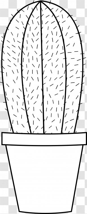 Coloring Book Cactaceae Saguaro Prickly Pear Succulent Plant - Tree - Cactus Transparent PNG