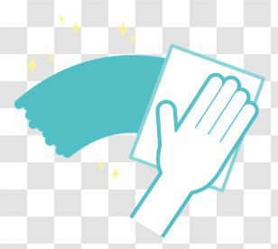 Icon - Hand Cleaning With Sparkling Effect Transparent PNG