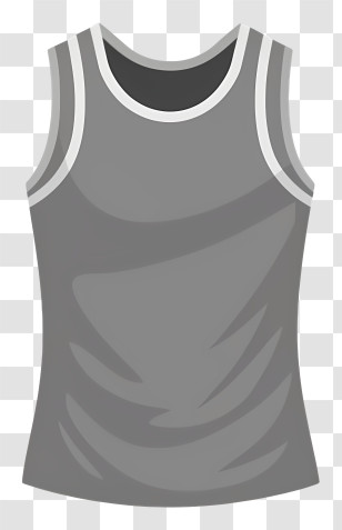 Cloth - Gray Tank Top Illustration Transparent PNG