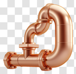 World Plumbing Day - Copper Pipes And Fittings Transparent PNG