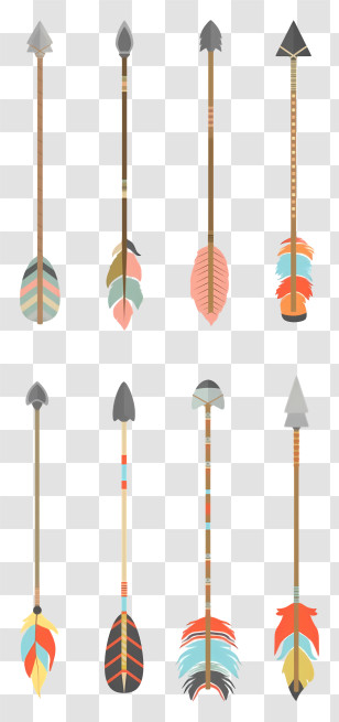Arrows - Colorful Decorative Arrows Transparent PNG