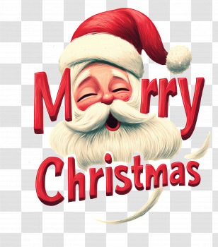 Merry Christmas - Santa Claus Christmas Greeting Transparent PNG