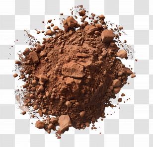 Cocoa Powder - Realistic Brown Soil And Dirt Illustration Transparent PNG