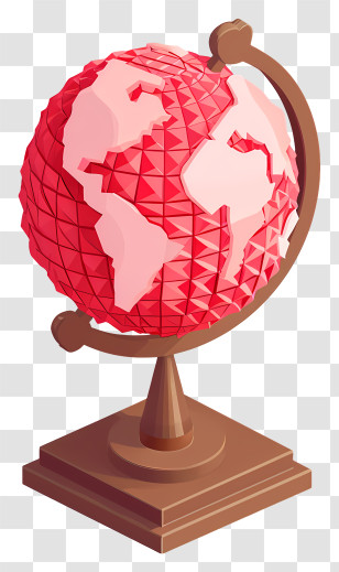 Valentine Loveglobe - Red Globe Illustration Transparent PNG