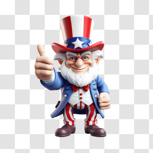 Uncle Sam Day - Uncle Sam Cartoon Giving A Thumbs Up Transparent PNG