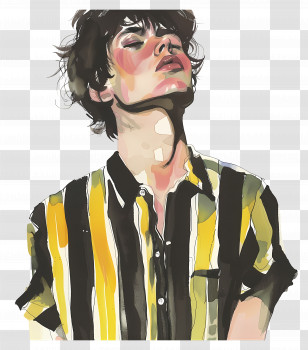 Person - Stylish Watercolor Portrait Of A Person Transparent PNG