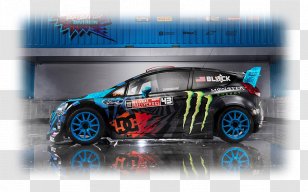 2013 Ford Fiesta RS WRC Hoonigan Racing Division Red Bull Global Rallycross - Automotive Exterior Transparent PNG