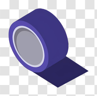 Duct Tape - Blue Adhesive Tape Transparent PNG