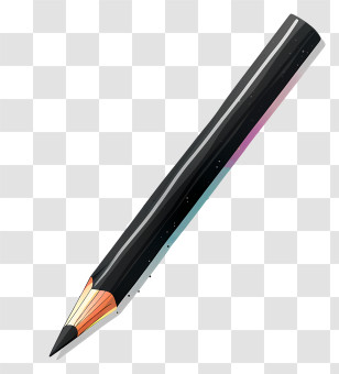 Black Pencil - Black Graphite Pencil Illustration Transparent PNG