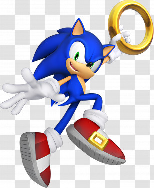 Sonic X Shadow Generations - Sonic The Hedgehog Running Transparent PNG