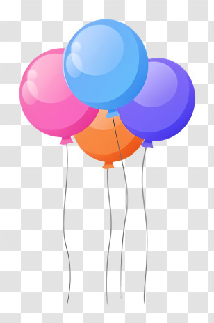 Balloons - Colorful Floating Balloons For Celebrations Transparent PNG
