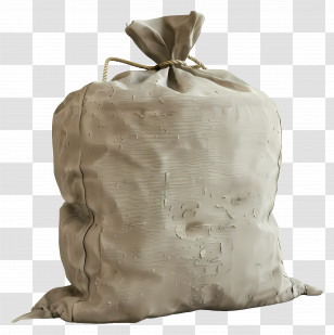 Cement Bag - Brown Sack With Rope Transparent PNG