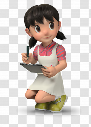 Doraemon - Cartoon Girl Drawing Transparent PNG
