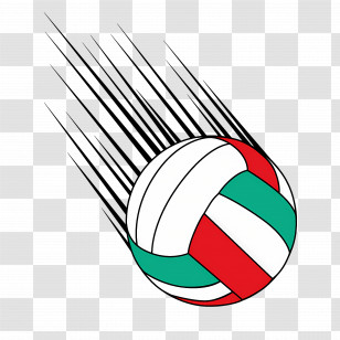 Volleyball - Speeding Volleyball Transparent PNG