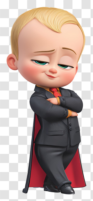 Boss Baby - Dapper Boss Baby In Suit Transparent PNG