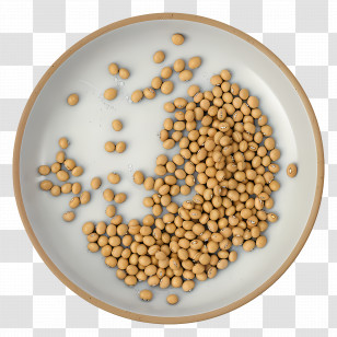 Soy Beans - Healthy Soybeans On A Plate Transparent PNG