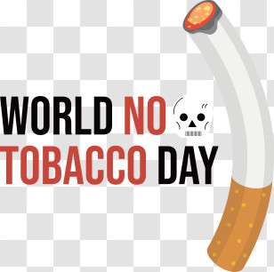 World No Tobacco Day
 - World No Tobacco Day Campaign Poster Transparent PNG